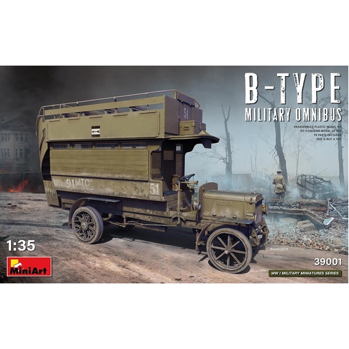 MiniArt 1/35 B-Type Military Omnibus Plastic Model Kit