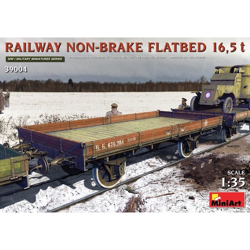 MiniArt 1/35 Railway Non-brake Flatbed 16.5 t Plastic Model Kit