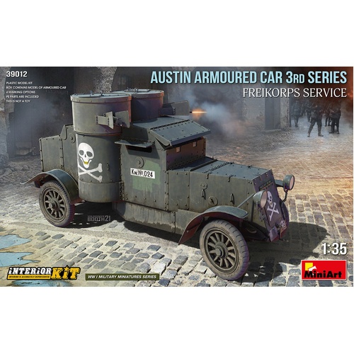 MiniArt 1/35 Austin Armoured Car 3rd Series: Freikorps Service. Interior Kit Plastic Model Kit