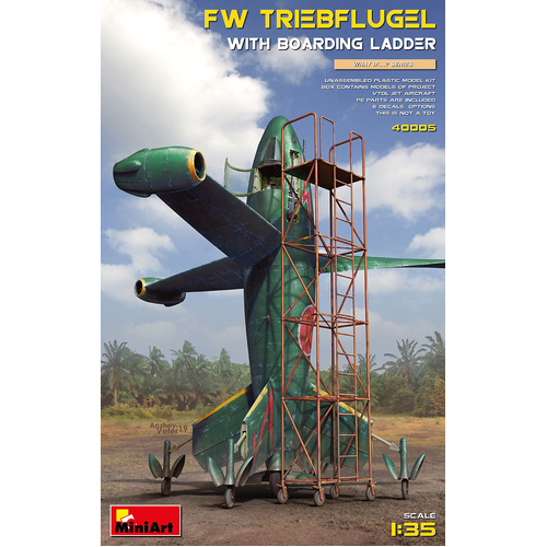 MiniArt 1/35 Focke Wulf Triebflugel with Boarding Ladder Plastic Model Kit