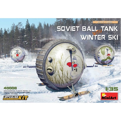 MiniArt 1/35 Soviet Ball Tank with Winter Ski. Interior Kit Plastic Model Kit