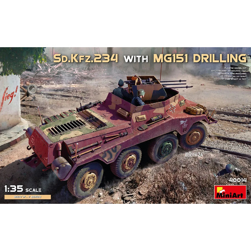 MiniArt 1/35 Sd.Kfz.234 with MG151 Drilling Plastic Model Kit