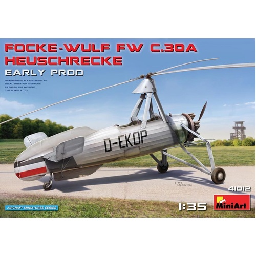 MiniArt 1/35 Focke-Wulf Fw C.30A Heuschrecke. Early Prod Plastic Model Kit