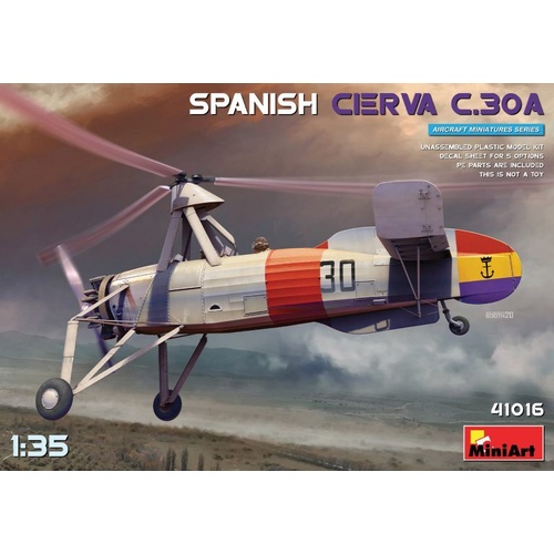 MiniArt 1/35 Spanish Cierva C.30A Plastic Model Kit