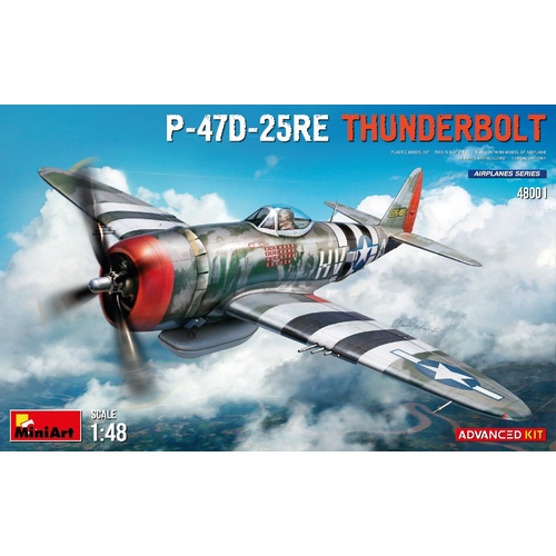 MiniArt 1/48 P-47D-25RE Thunderbolt. Advanced Kit Plastic Model Kit