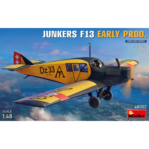 MiniArt 1/48 Junkers F13. Early Prod Plastic Model Kit
