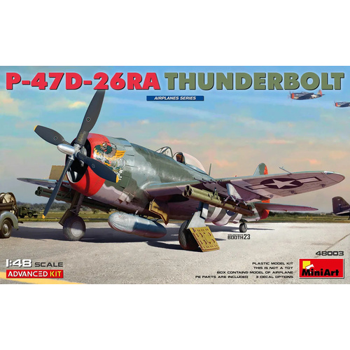 MiniArt 1/48 P-47D-26RA Thunderbolt. Advanced Kit Plastic Model Kit