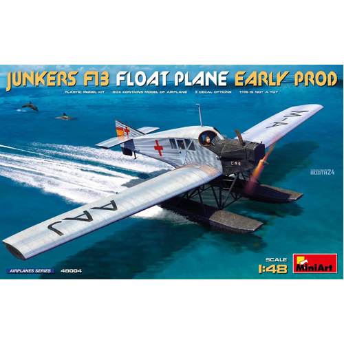MiniArt 1/48 Junkers F13 Float Plane. Early Prod Plastic Model Kit