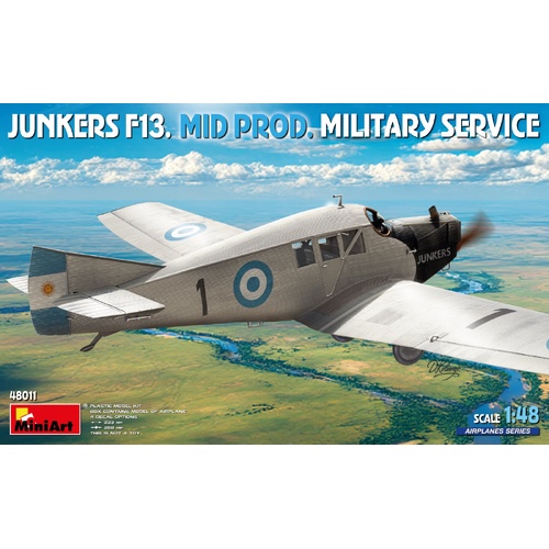 MiniArt 1/48 Junkers F13. Mid Prod. Military Service Plastic Model Kit