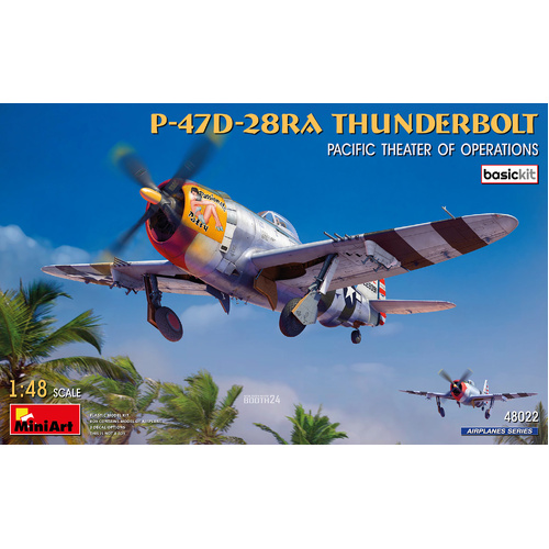 MiniArt 1/48 P-47D-28RA Thunderbolt. Pacific Theater of Operations. Basic Kit Plastic Model Kit