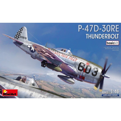 MiniArt 1/48 P-47D-30RE Thunderbolt. Basic Kit Plastic Model Kit