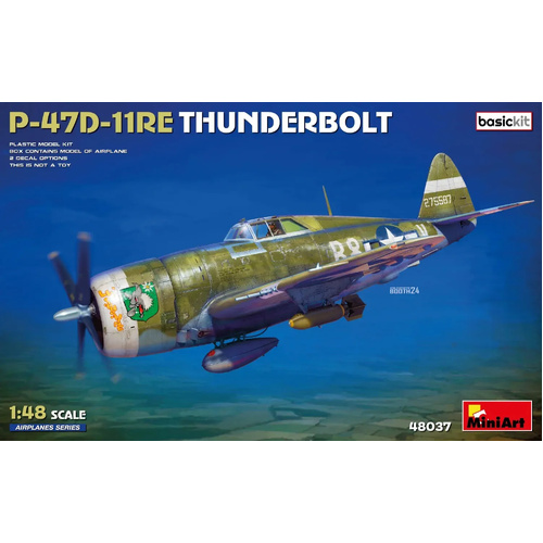 MiniArt 1/48 P-47D-11RE Thunderbolt. Basic Kit Plastic Model Kit