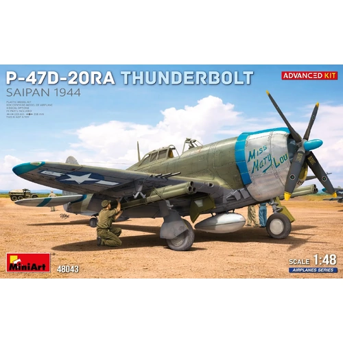 MiniArt 1/48 P-47D-20RA Thunderbolt Saipan 1944 Advanced Kit Plastic Model Kit