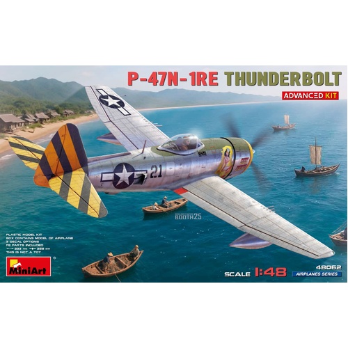 MiniArt 1/48 P-47N-1RE Thunderbolt. Advanced Kit Plastic Model Kit