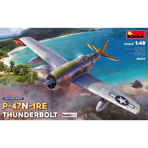 MiniArt 1/48 P-47N-1RE Thunderbolt. Basic Kit Plastic Model Kit