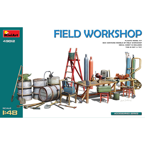 MiniArt 1/48 Field Workshop Plastic Model Kit