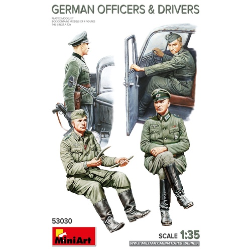 MiniArt 1/35 German Officers & Drivers  Plastic Model Kit