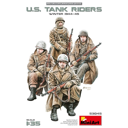 MiniArt 1/35 U.S. Tank Riders (Winter 1944-45) Plastic Model Kit