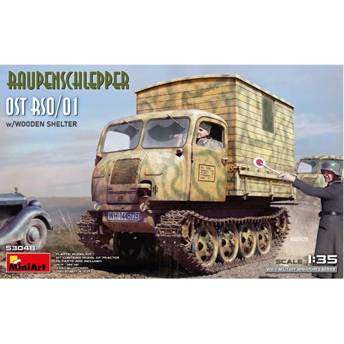 MiniArt 1/35 Raupenschlepper Ost RSO/01 w/Wooden Shelter Plastic Model Kit