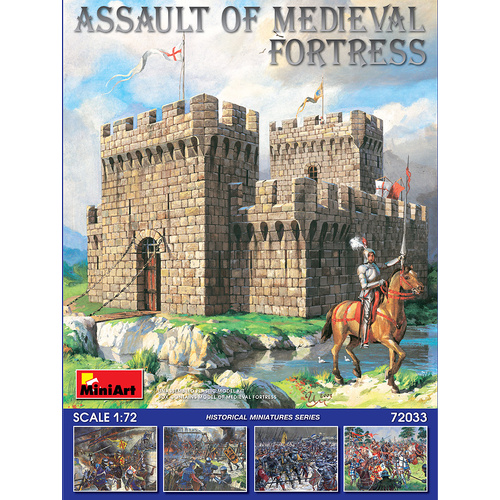 MiniArt 1/72 Assault of Medieval Fortress Plastic Model Kit