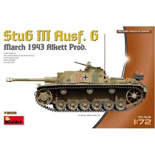 MiniArt 1/72 StuG III Ausf. G March 1943 Prod. Plastic Model Kit