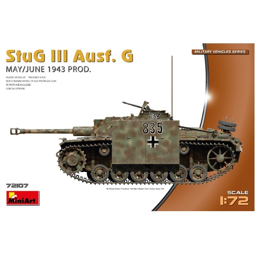 MiniArt 1/72 StuG III Ausf. G May/June 1943 Prod. Plastic Model Kit