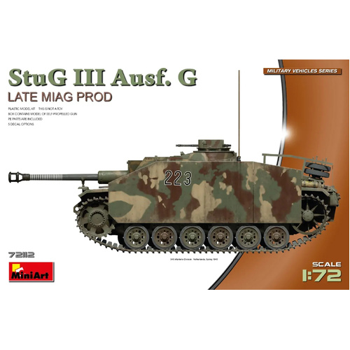 MiniArt 1/72 StuG III Ausf. G Late Miag Prod. Plastic Model Kit