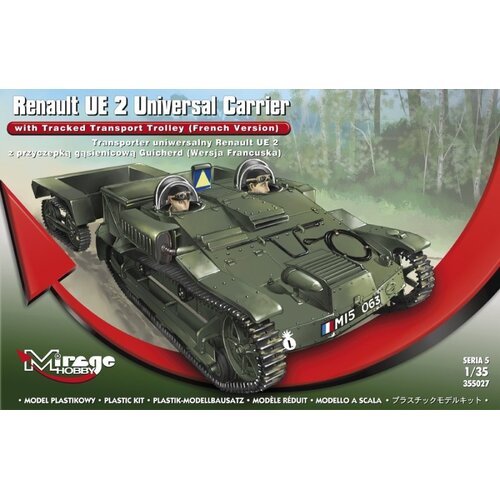Mirage 1/35 Renault UE2 Universal Carrier Carrier w/ Tracked Transport Trolley (French Ver.)