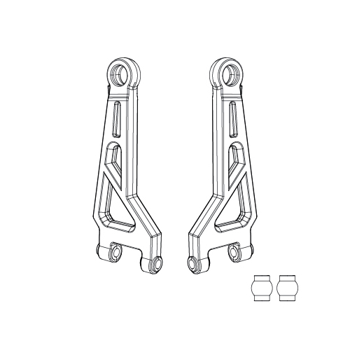 MJX Front Upper Suspension Arms [16210]