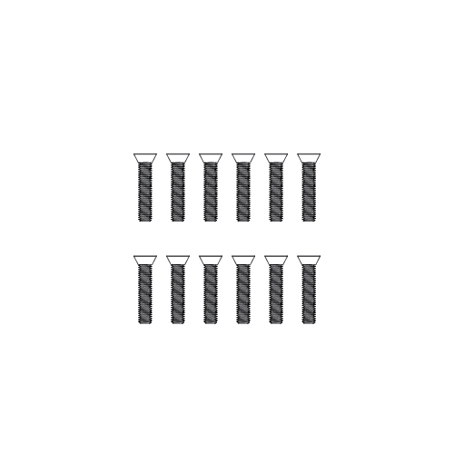 MJX Countersunk Machine Screws (12pcs) [M3066]