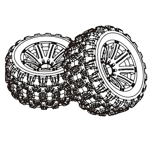 MJX Wheel/Tire Assembly