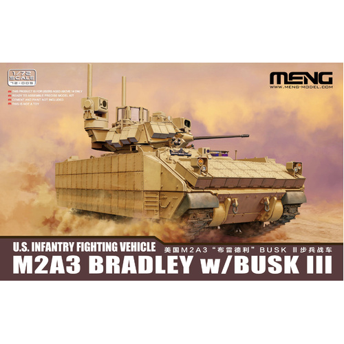 Meng 1/72 M2A3 Bradley w/ BUSK III Plastic Model Kit