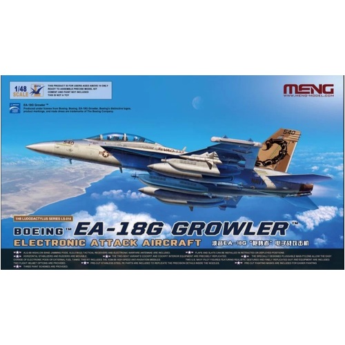 Meng 1/48 Boeing EA-18G Growler Electronic Attack Aircraft *Aus Decals* Plastic Model Kit