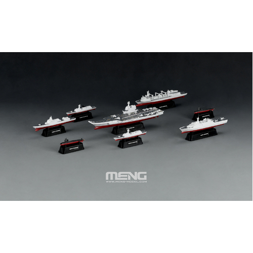 Meng 1/2000 Chinese Fleet Set 1 (incl. 6 blind boxes) Plastic Model Kit