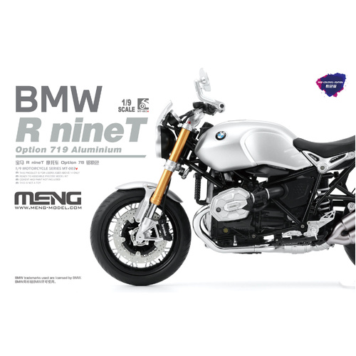 Meng 1/9 BMW R nineT Option 719 Aluminium (Pre-colored Edition) Plastic Model Kit