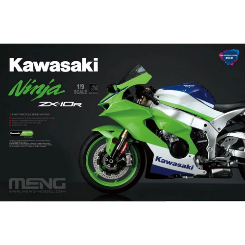 Meng 1/9 Kawasaki ZX-10R (Pre-coloured Edition) Plastic Model Kit