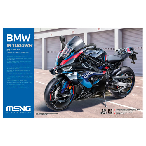Meng 1/9 BMW M 1000 RR (Pre-colored Edition) Plastic Model Kit