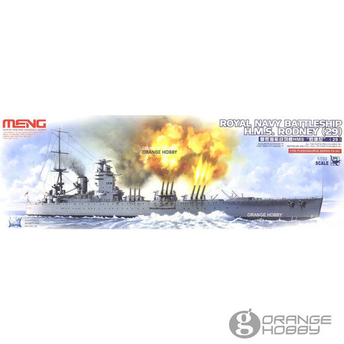 Meng 1/700 Royal Navy Battleship H.M.S. Rodney (29) Plastic Model Kit