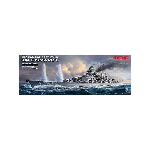 Meng 1/700 Kriegsmarine Battleship KM Bismarck Plastic Model Kit