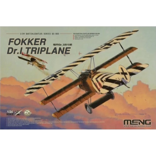 Meng 1/24 Fokker Dr.I Triplane Plastic Model Kit