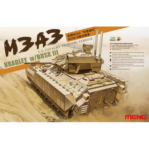 Meng 1/35 U.S. Cavalry Fighting Vehicle M3A3 Bradley w/BUSK III Plastic Model Kit