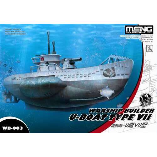 Meng Warship Builder – U-Boat Type VII (Cartoon Model) Plastic Model Kit