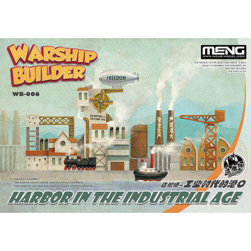 Meng Warship Builder – Harbor In The Industrial Age (Cartoon Model) Plastic Model Kit