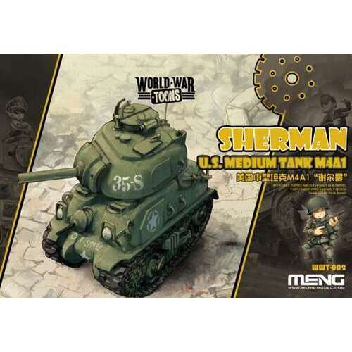 Meng U.S. Medium Tank M4A1 Sherman(Cartoon Model) Plastic Model Kit