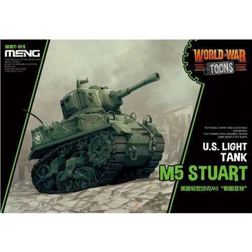 Meng U.S. Light Tank M5 Stuart (Cartoon Model) Plastic Model Kit
