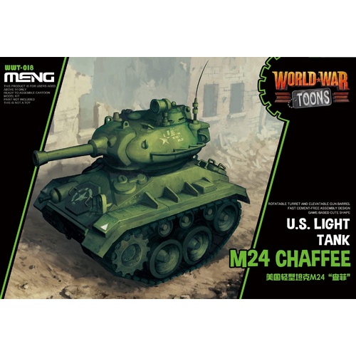 Meng U.S. Light Tank M24 Chaffee (Cartoon Model) Plastic Model Kit