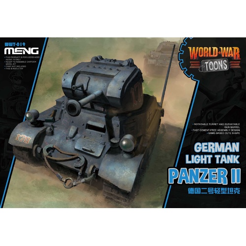 Meng German Light Tank Panzer II (Cartoon Model) Plastic Model Kit