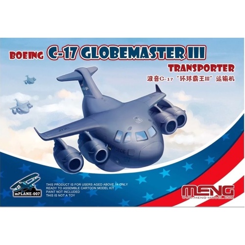 Meng Boeing C-17 Globemaster III Transporter (Cartoon Model) *Aus Decals*Plastic Model Kit