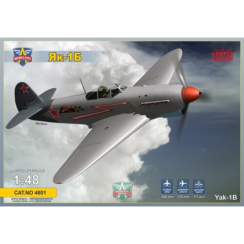 ModelSvit 1/48 Yak-1B Soviet fighter Plastic Model Kit
