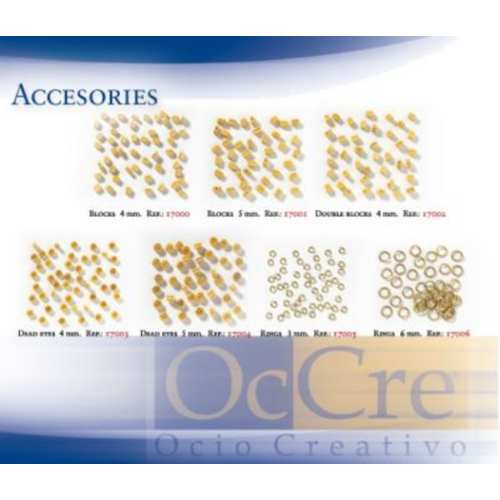 OCCRE RINGS 6MM 100 PIECES